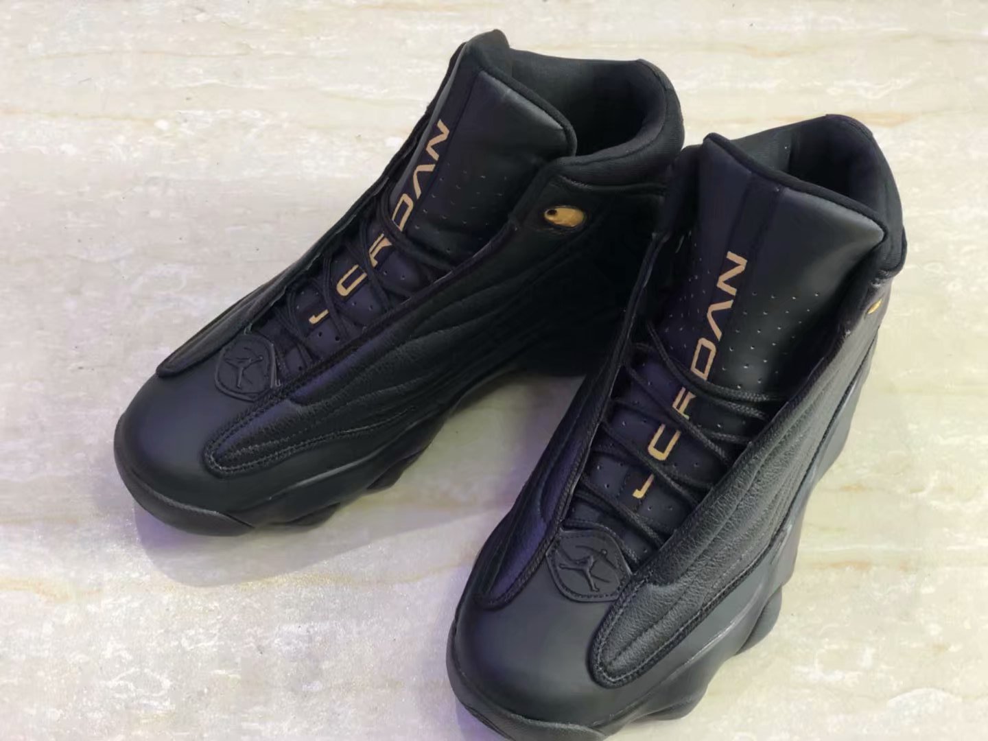 New Air Jordan 13.5 All Black Shoes - Click Image to Close